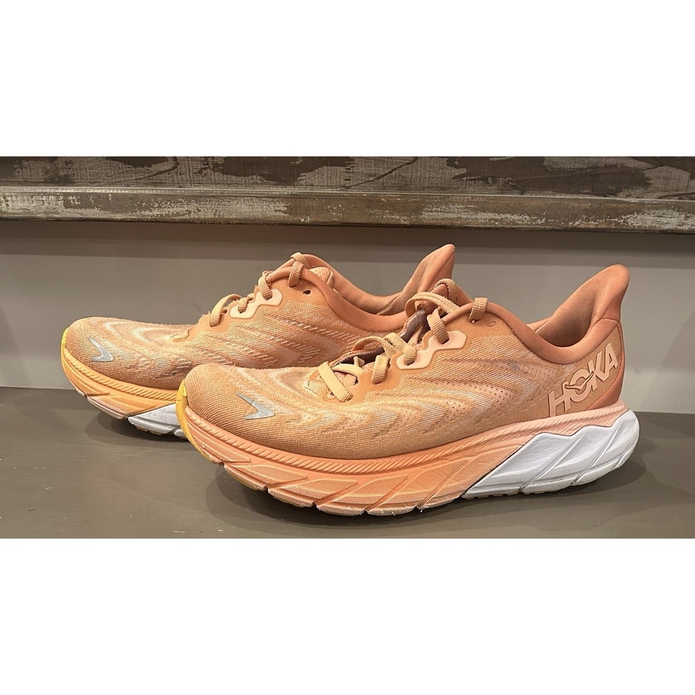 Hoka One One Arahi 7 Papaya Coral Women's Running Shoes Sz 7B - Picture 3 of 8